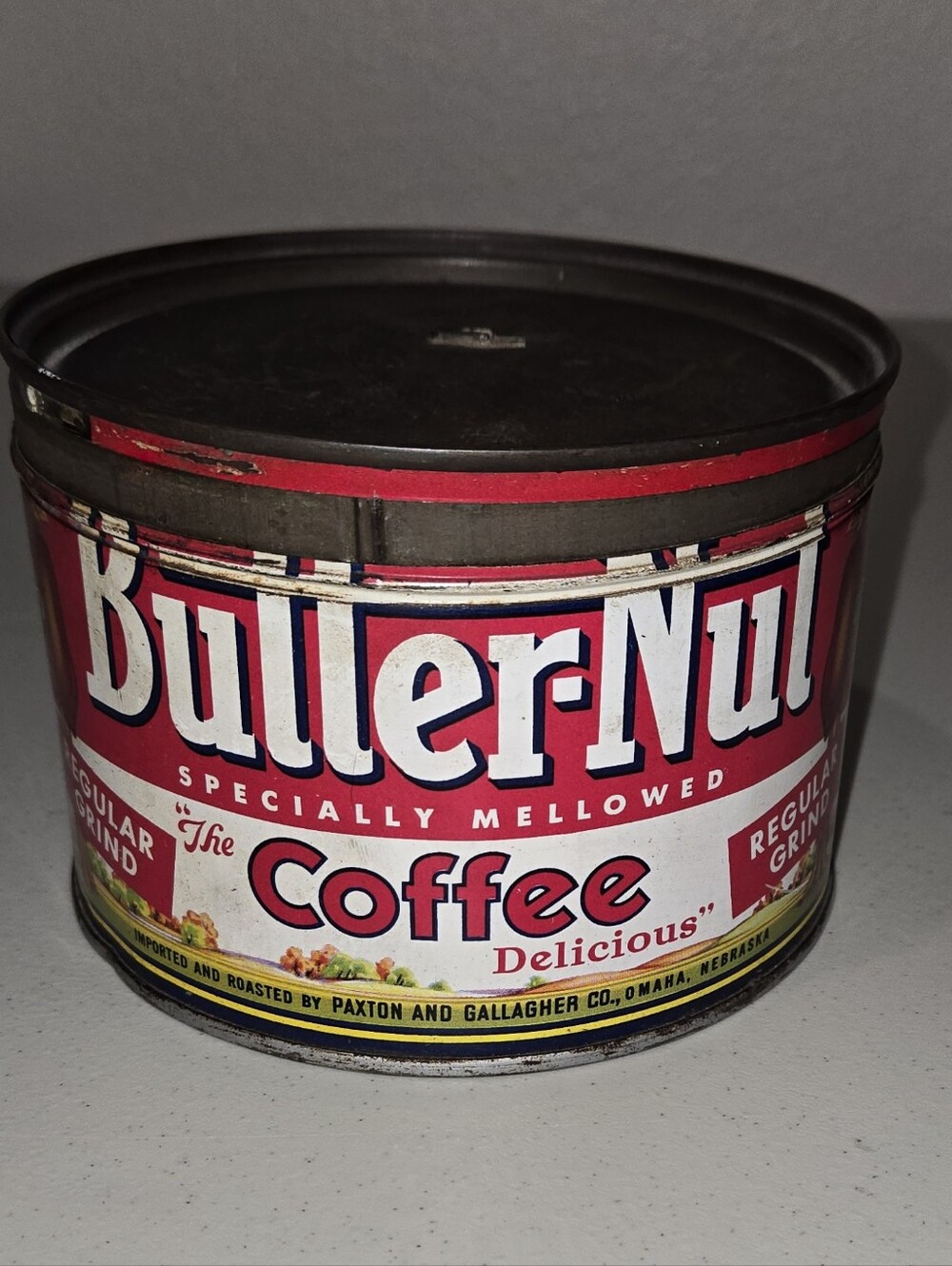 Vintage Butter Nut coffee tin
